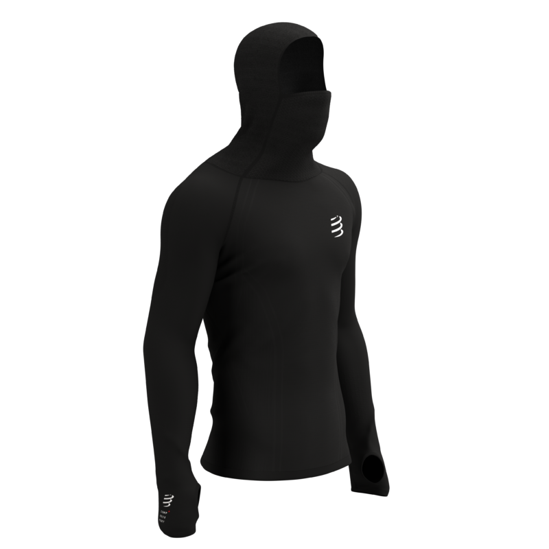 Compressport 3D Thermo Ultralight Racing Hoodie Black - Image 2