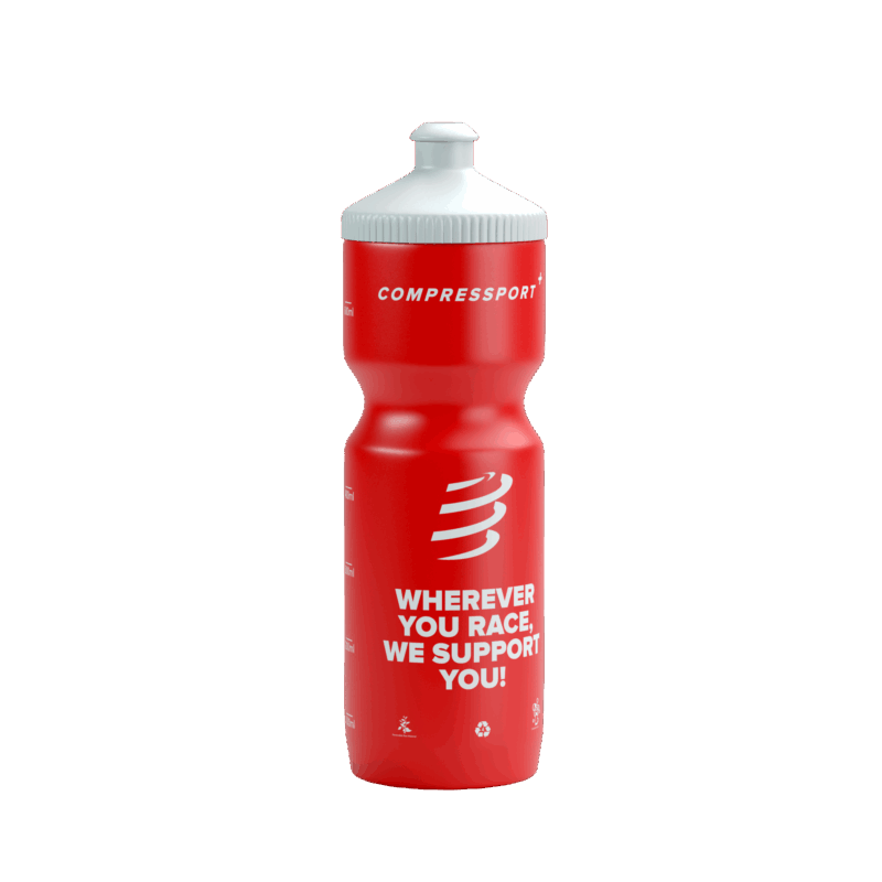 Compressport Bio Cycling Bottle Red/White 750 ml - Image 2