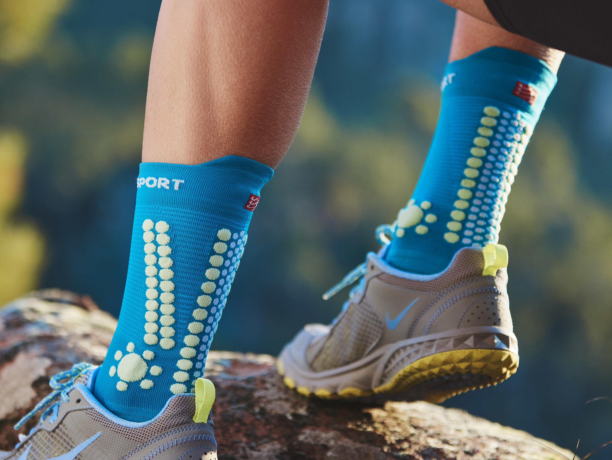 Calcetines de Running Pro Racing Socks Run High v4.0 PRIMEROSE/FJORD B