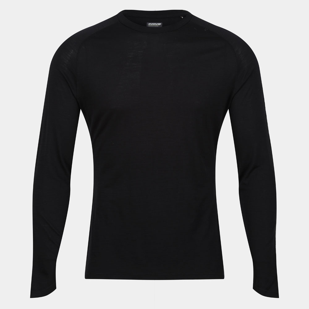 INOV8 Merino Long Sleeve T-Shirt Black, Men - Image 2