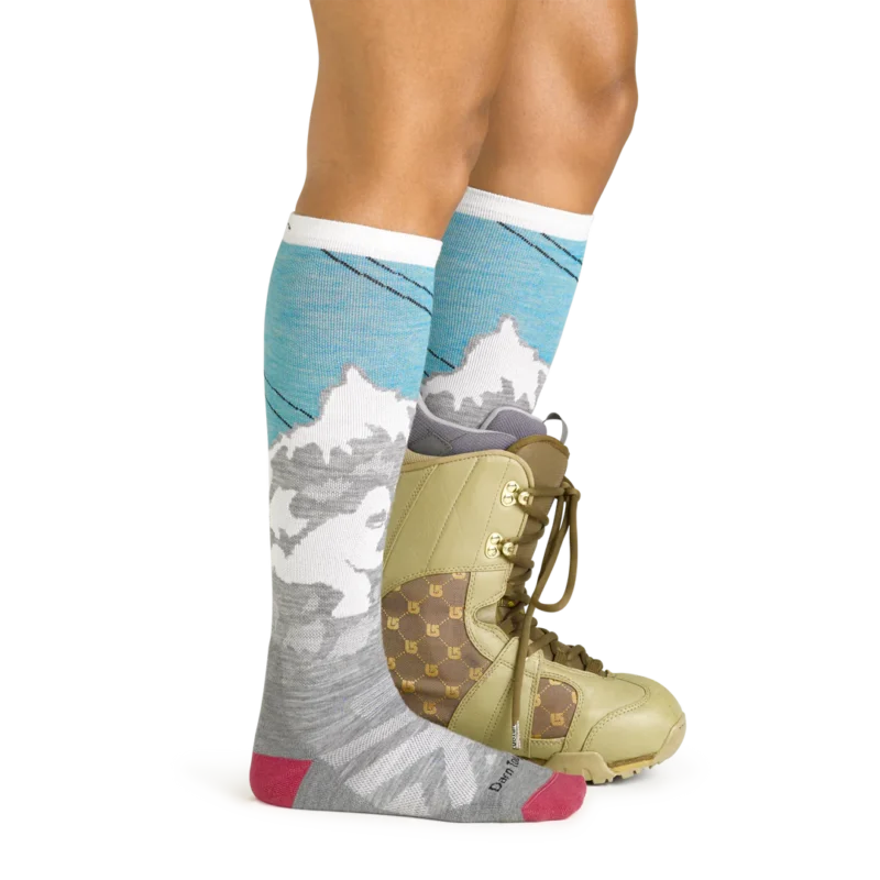 Darn Tough Yeti OTC Midweight with Cushion Aqua - Image 3