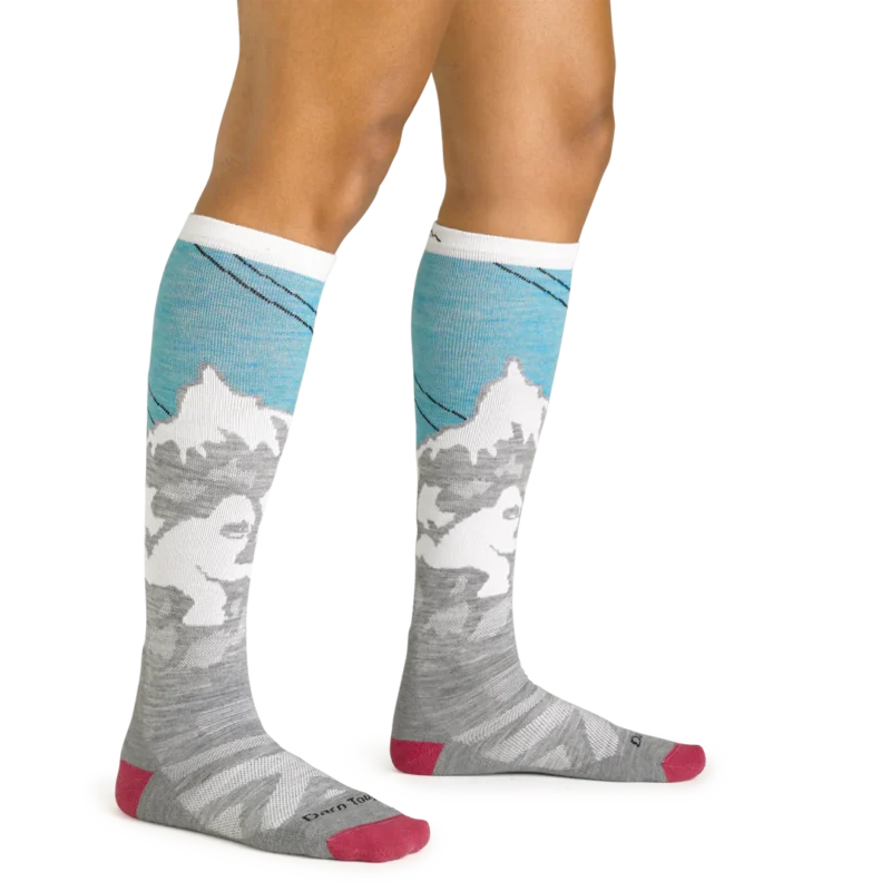 Darn Tough Yeti OTC Midweight with Cushion Aqua - Image 4
