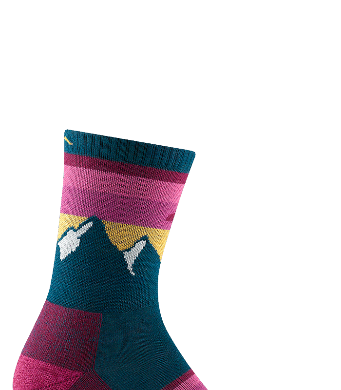 Darn Tough Sunset Ledge Micro Crew Lightweight with Cushion Taupe