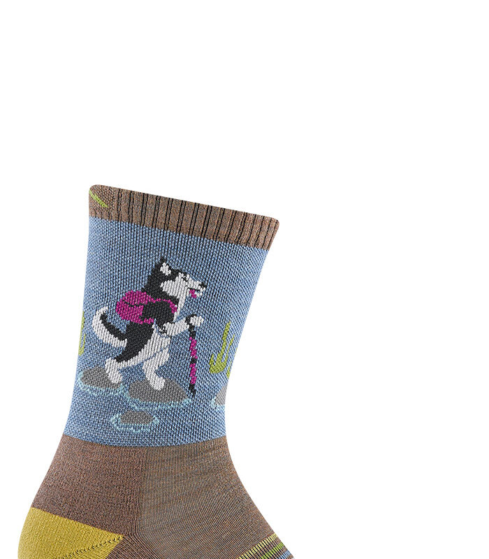 Darn Tough Critter Club Micro Crew Lightweight with Cushion Bark