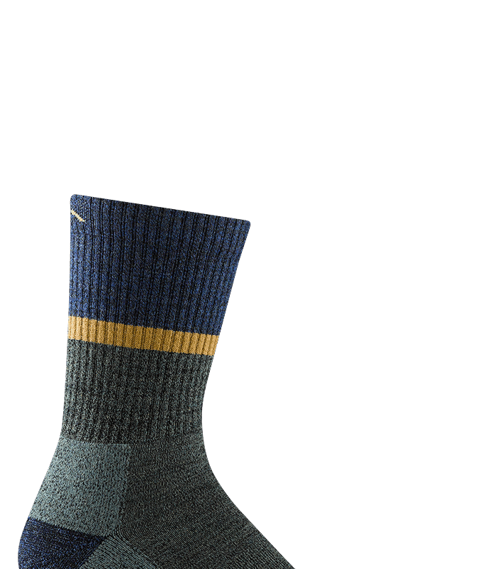 Darn Tough Sunset Ledge Micro Crew Lightweight with Cushion Dark Teal