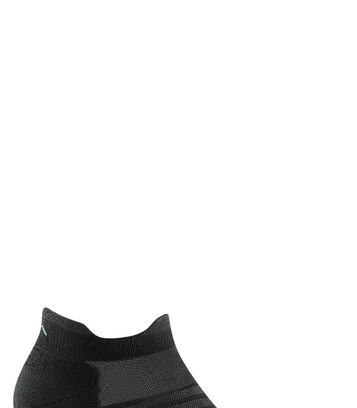 Darn Tough Run No Show Tab Ultra-Lightweight with Cushion Black
