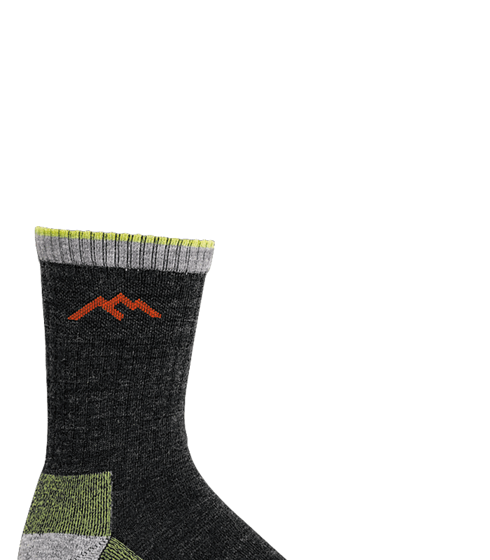 Darn Tough Hiker Micro Crew Midweight with Cushion Lime