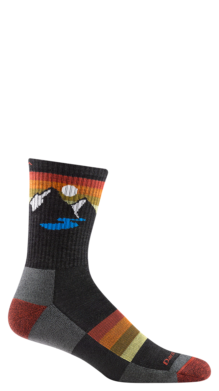 Darn Tough Sunset Ridge Micro Crew Lightweight with Cushion Charcoal