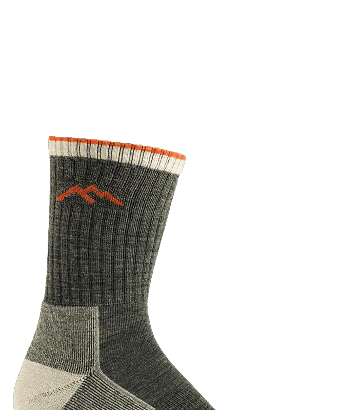 Darn Tough Hiker Micro Crew Midweight with Cushion Olive