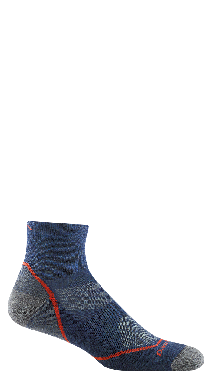 Darn Tough Light Hiker 1/4 Lightweight with Cushion Denim