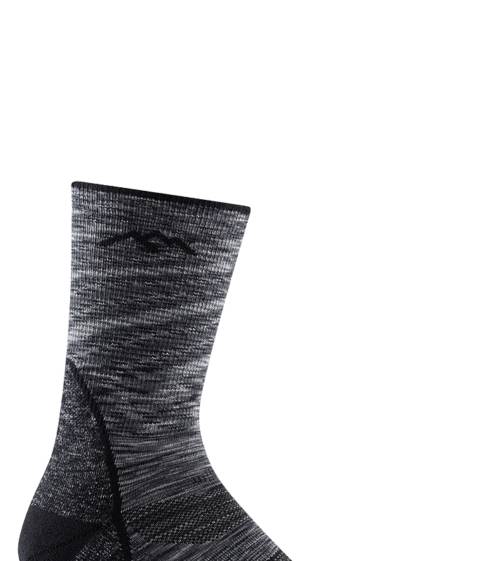 Darn Tough Light Hiker Micro Crew Lightweight with Cushion Space Gray