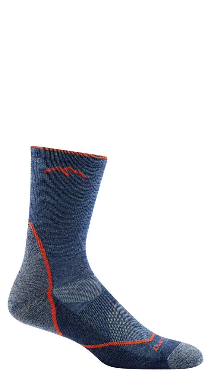 Darn Tough Light Hiker Micro Crew Lightweight with Cushion Denim