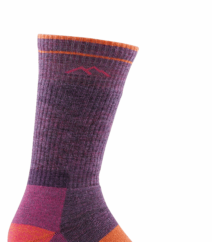 Darn Tough Hiker Boot Midweight with Full Cushion Plum Heather