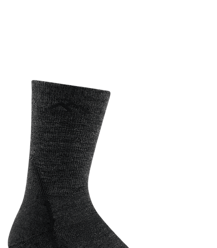 Darn Tough Light Hiker Micro Crew Lightweight with Cushion Black