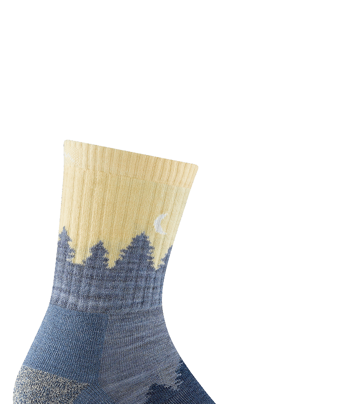 Darn Tough Treeline Micro Crew Midweight with Cushion Light Denim