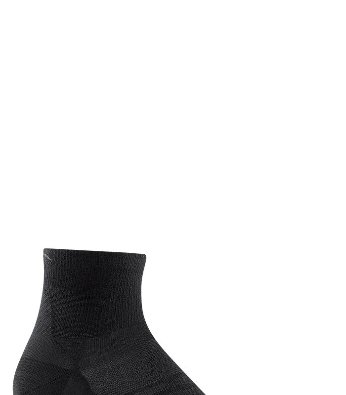 Darn Tough Run 1/4 Ultra-Lightweight Black